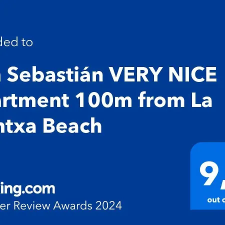 Very 100m From La Kontxa Апартаменты Сан-Себастьян